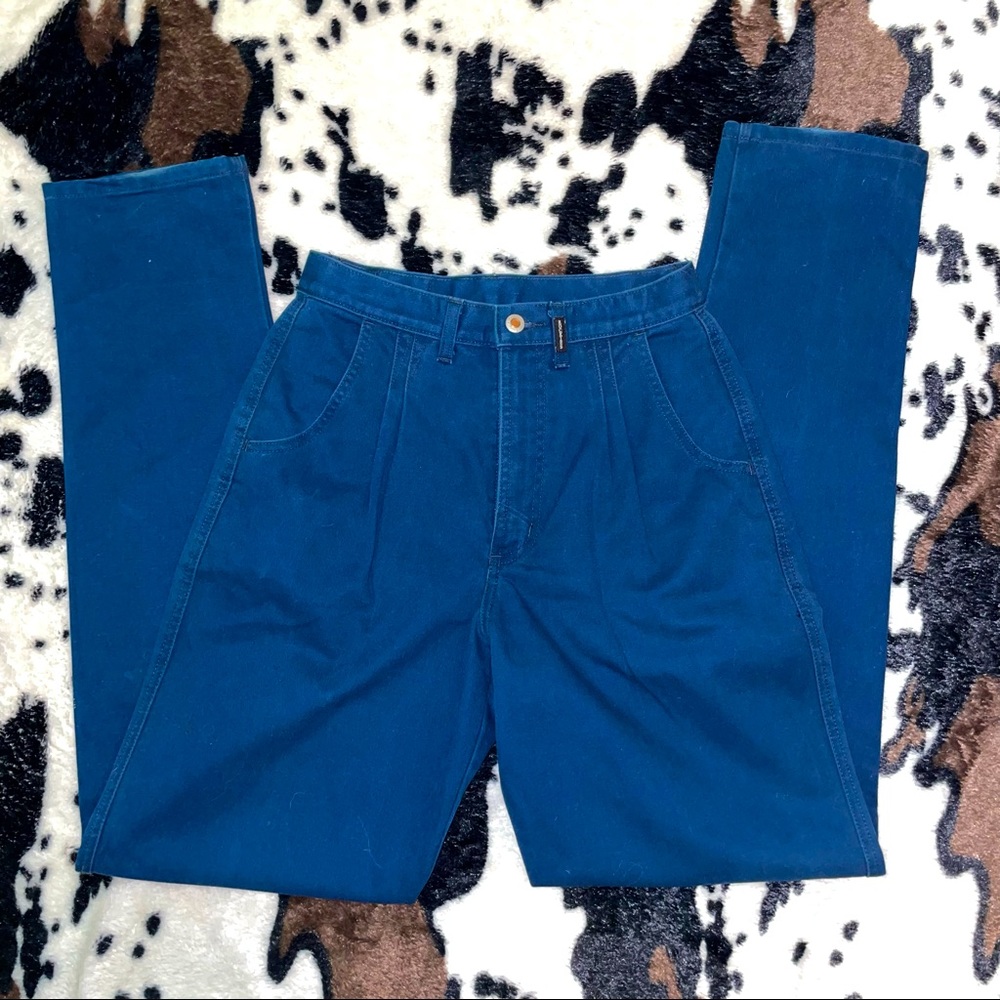 Rockie mountain jeans! Size 7/8 Long! Navy blue!